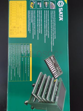 TABULEIRO DE 29 PEÇAS EM POLEGADAS(SAE) - ROQUETE E CHAVES 6 PONTOS 3/8"