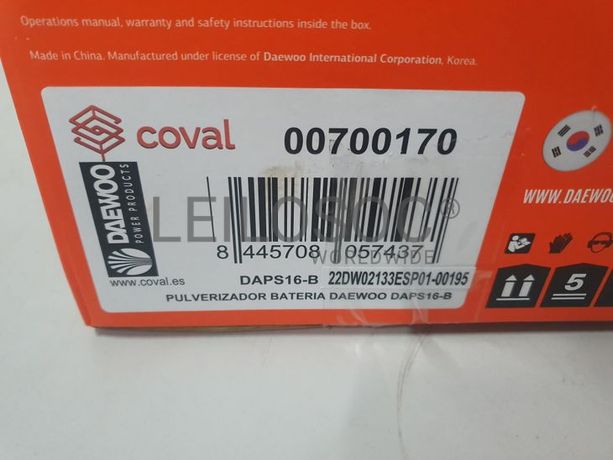 Pulverizador Daewoo DAPS16-B