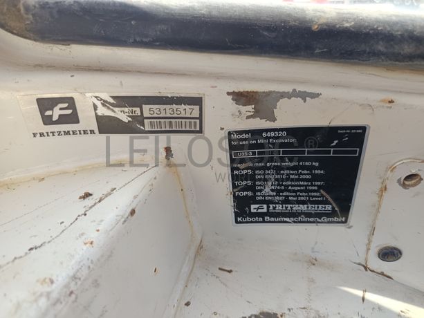 Mini Giratória Kubota · Ano 2007