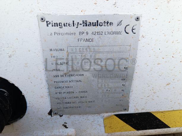 Plataforma Elevatória Haulotte · Ano 2000