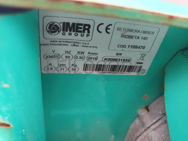 Betoneira Imer · Ano 2019