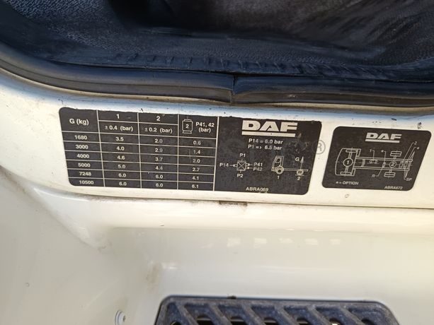 Daf 55.250 · Ano 2006 · Grua Hiab