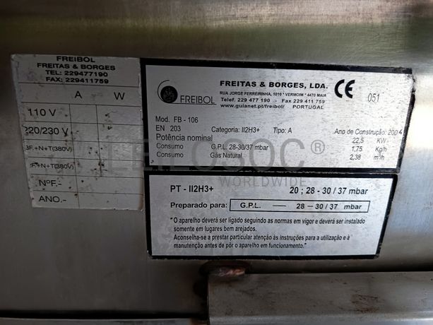 Churrasqueira Freibol · Ano 2004