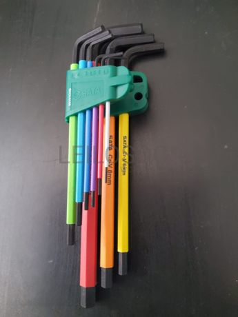 CHAVES SEXTAVADAS DA SÉRIE DE CORES EXTRA LONGAS