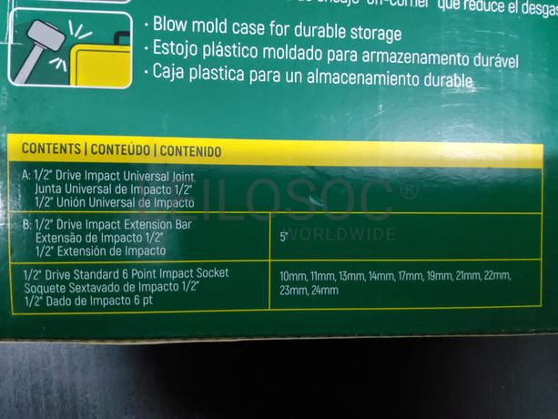 CHAVES IMPACTO MÉTRICAS 6 PONTOS DE 1/2"