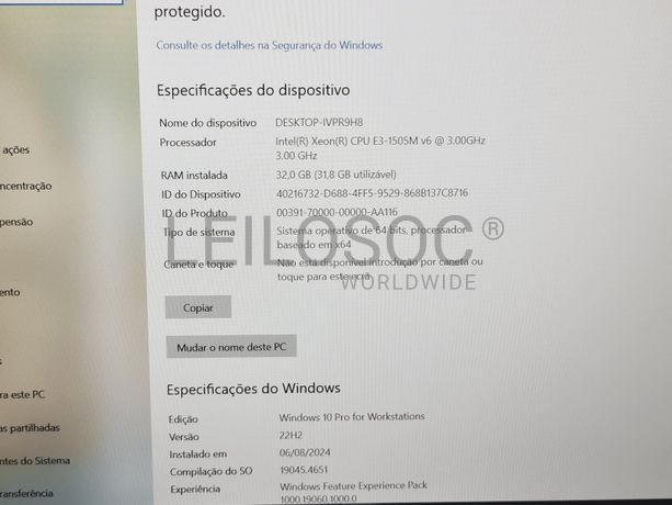 Portátil Workstation