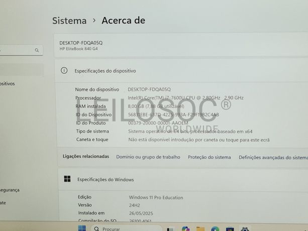 Portátil HP EliteBook 840 G4