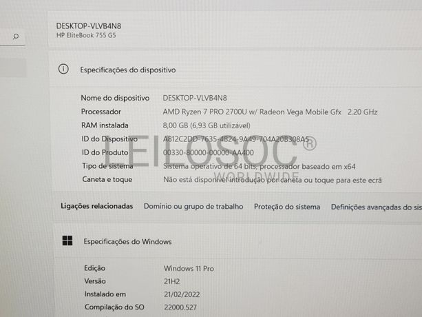 Portátil HP EliteBook HP 755 G5