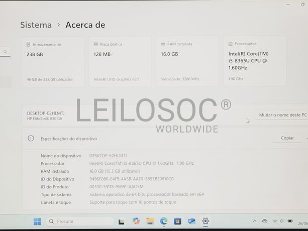 Portátil HP EliteBook 830 G6