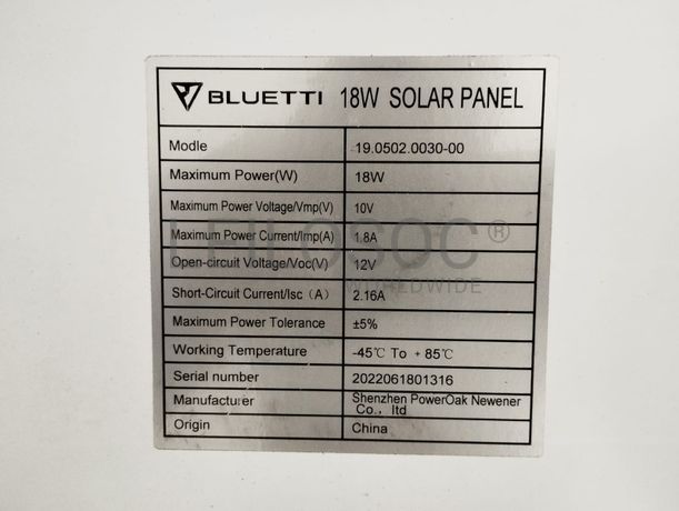 Painéis Solar 30WP, 18WP e 20WP