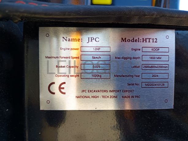 Mini Giratória JPC HT12 · Ano 2024