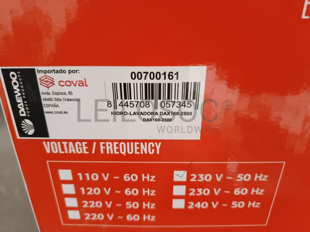 Máquina de lavar de pressão Daewoo