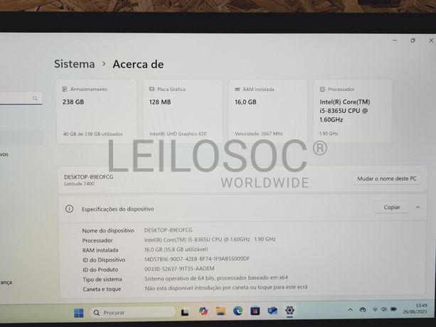 Portátil Dell Latitude 7400