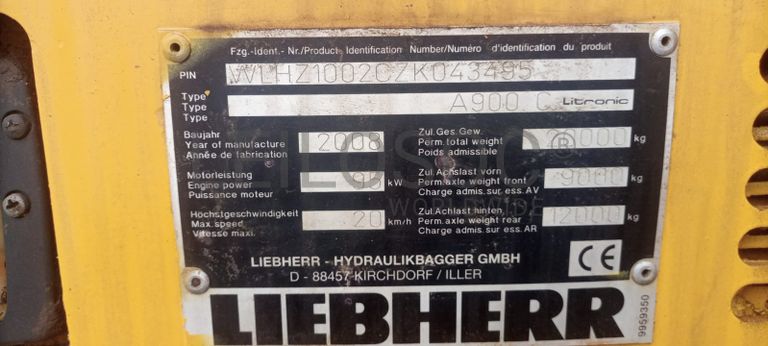 Escavadeira Liebherr A900C