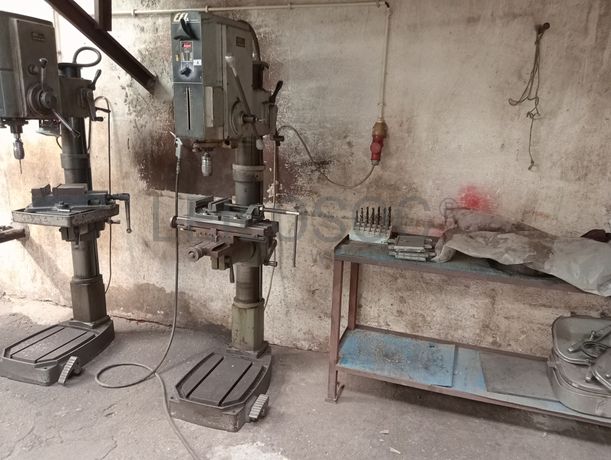 Máquinas de furar · Guilhotina · Esmeril