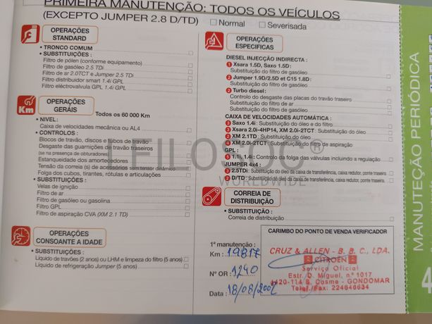 Citroën Xsara · Ano 2001