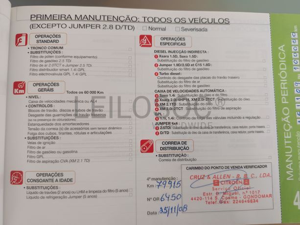 Citroën Xsara · Ano 2001