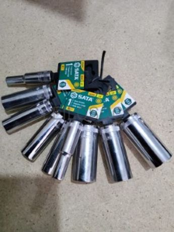 CONJUNTO 9 CHAVES DE CAIXA LONGAS 6 PONTOS DE 3/8"