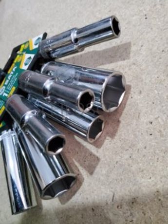 CONJUNTO 7 CHAVES DE CAIXA LONGAS 6 PONTOS DE 3/8"