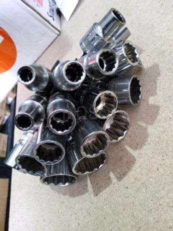 CONJUNTO 18 CHAVES DE CAIXA 12 PONTOS DE 1/2"