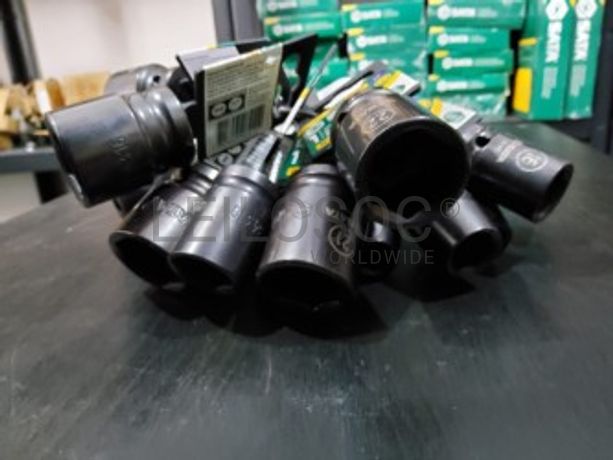 CONJUNTO 17 CHAVES DE IMPACTO 6 PONTOS DE 1/2"