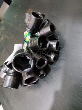 CONJUNTO 18 CHAVES DE IMPACTO 6 PONTOS DE 1/2"