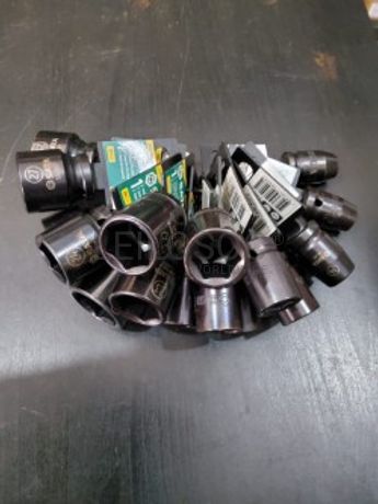 CONJUNTO 18 CHAVES DE IMPACTO 6 PONTOS DE 1/2"