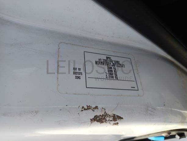 Opel Movano · Ano 2018