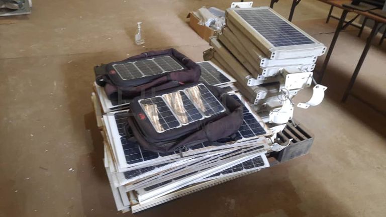 Solar Panels, Batteries, and Lighting