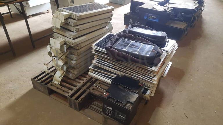 Solar Panels, Batteries, and Lighting