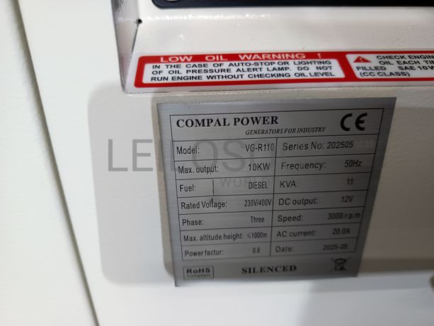 Gerador Compal Power VG-R110 · Ano 2025