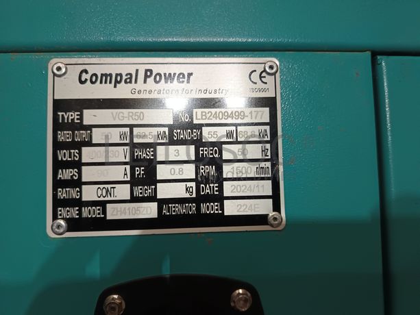Gerador Compal Power VG-R50 · Ano 2024