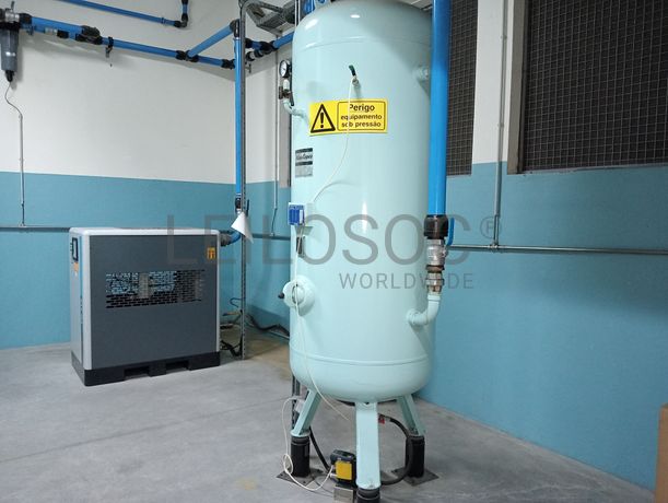Central de Ar Comprimido · Compressor · Secador · Depósitos