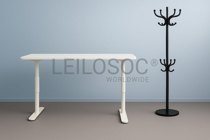 1 Bureau réglable + 1 Porte-manteau