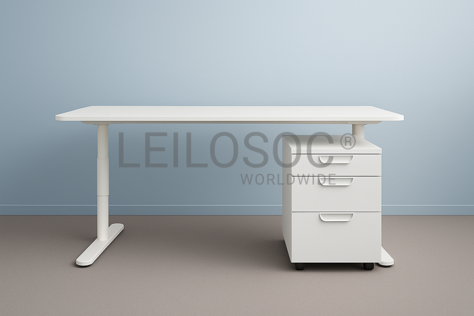 1 Bureau réglable + 1 Caisson à tiroirs