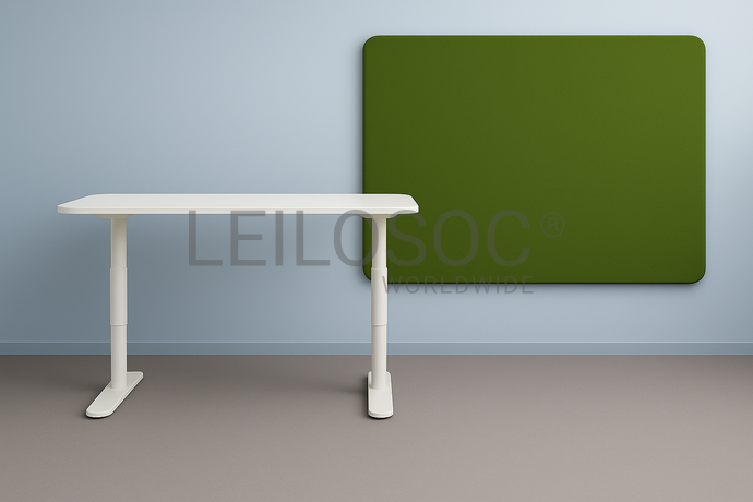 1 Bureau réglable + 1 Panneau mural acoustique