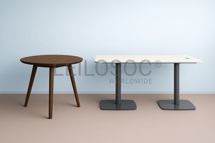 2 Tables rectangulaires + 1 Petite table en bois