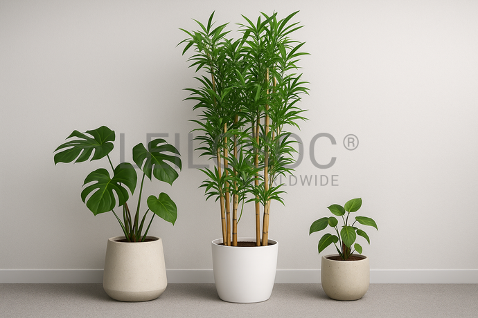 17 Plantes artificielles (avec pot)