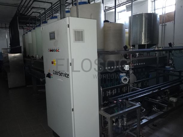 Máquinas para secar e tingir fio