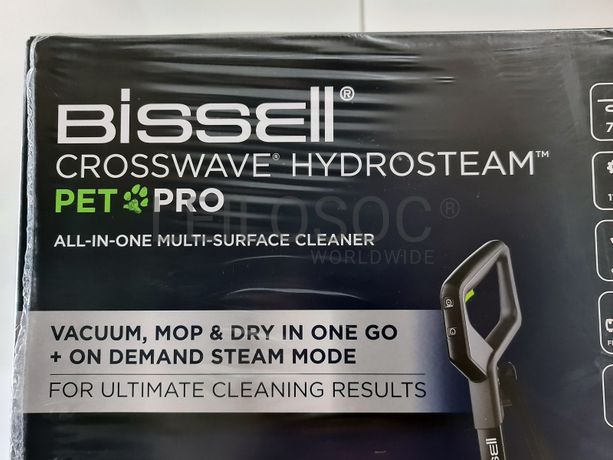 Aspirador Vertical All-in-One Bissell Crosswave Hydrosteam Pet Pro