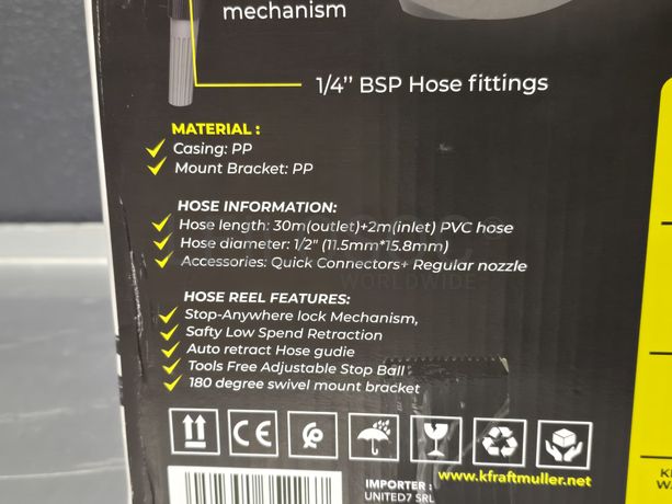 Carretel de Mangueira de Água