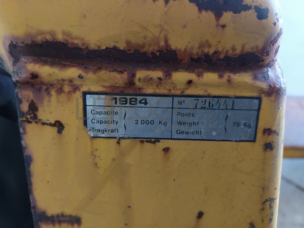 Porta Paletes · Ano 1984