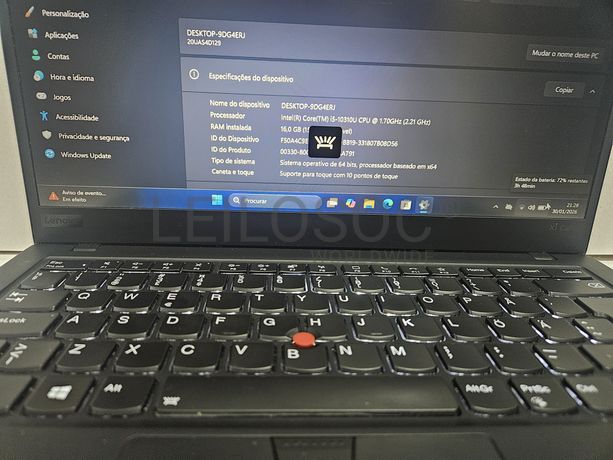 Portátil Lenovo THINKPAD X1 Carbon