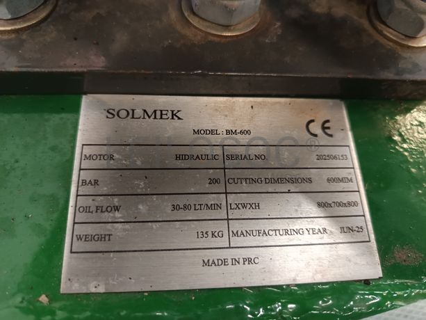 Triturador Solmek · Ano 2025