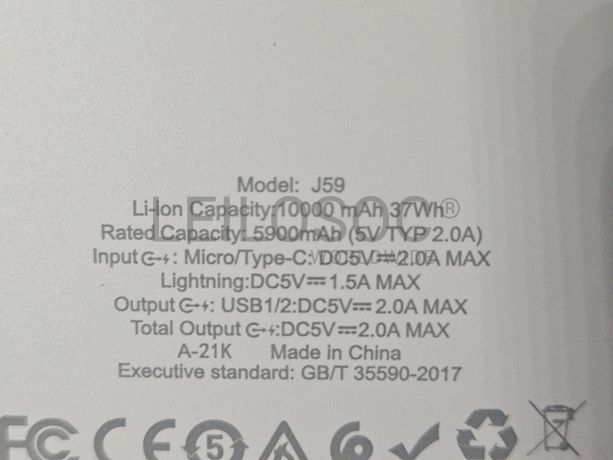 Duas Powerbanks Hoco