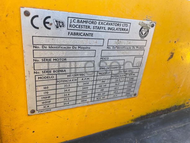 Mini Retroescavadora JCB 1CX · Ano 2002