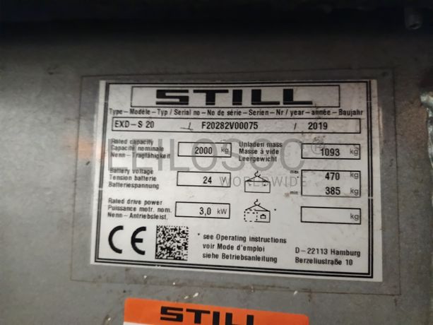 Stacker Still EXD-S 20 · Ano 2019