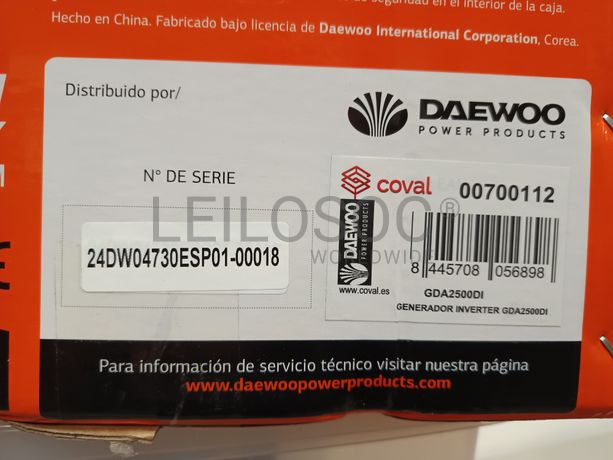 Gerador inverter Daewoo