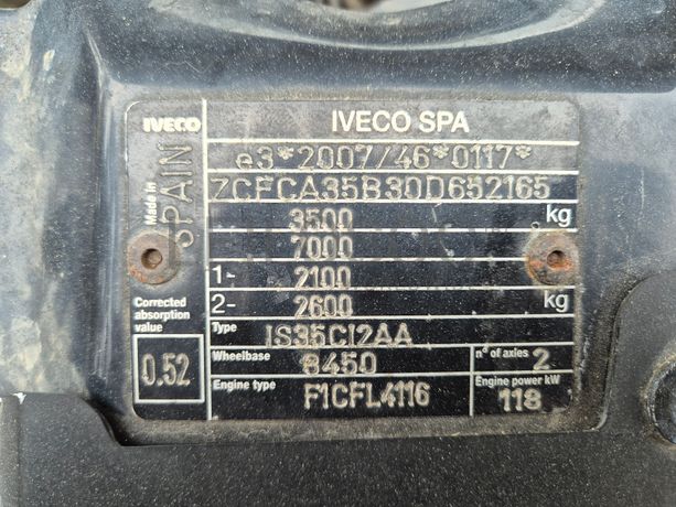 Iveco 35 160 · Ano 2020