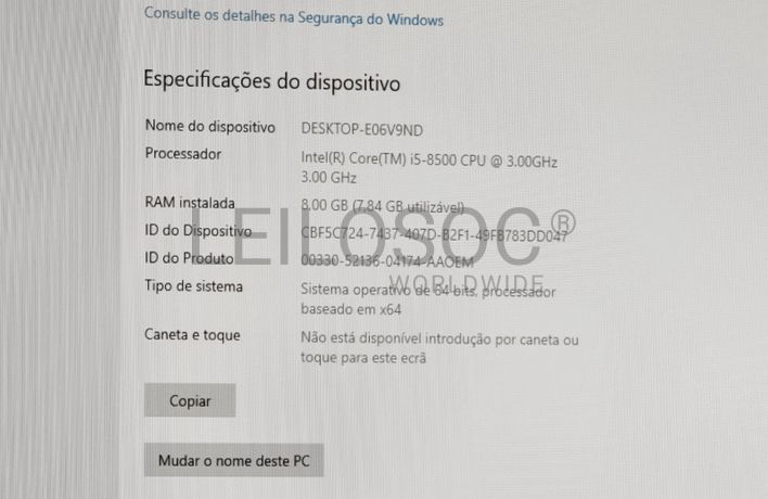 Computador HP Prodesk 400 G5
